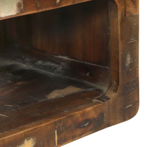  3 részes TV szekrény szett Többszínű Tömör újrahasznosított fa