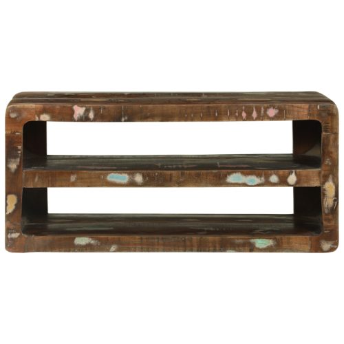  TV szekrény 80x32x36 cm Tömör újrahasznosított fa