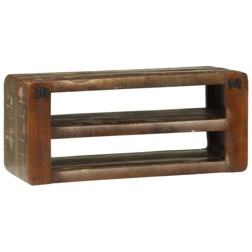  TV szekrény 80x32x36 cm Tömör újrahasznosított fa