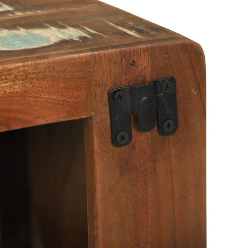  Média tároló szekrény Újrahasznosított fa többszínű