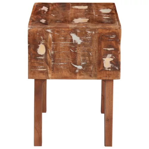 Végasztalok Sokszínű 40 x 32 x 46 cm tömör újrahasznosított fa