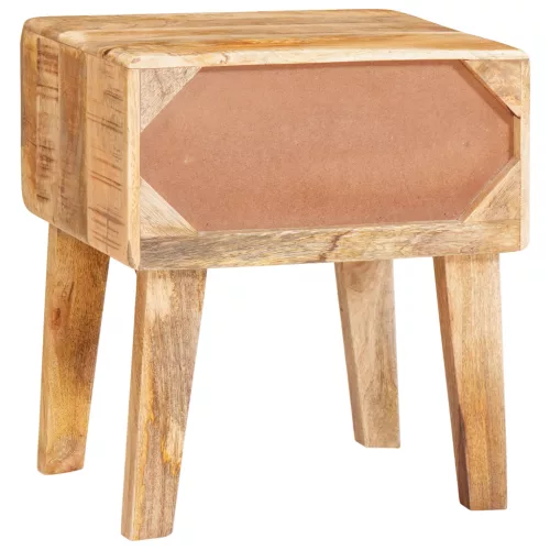  Végasztalok fiókkal tárolóval ajtóval Barna 40 x 32 x 46 cm tömör mangófa