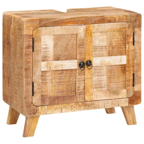  Fürdőszoba Székény polcokkal tárolóval ajtóval Barna Tömör Mangó Fa, Mérnöki Fa