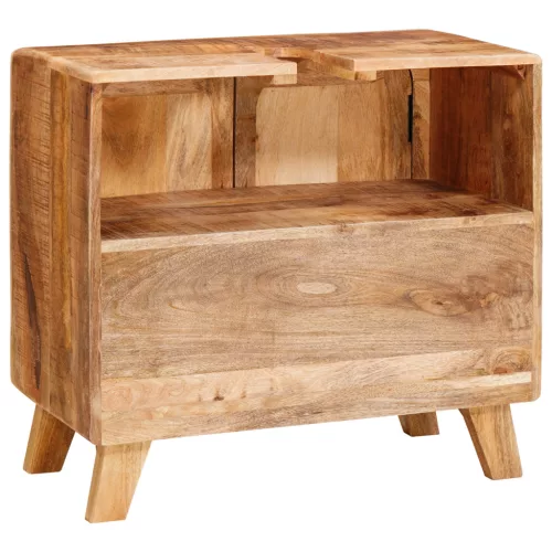  Fürdőszoba Székény polcokkal tárolóval ajtóval Barna Tömör Mangó Fa, Mérnöki Fa