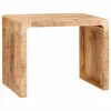  Végasztal Barna 60 x 35 x 46 cm Tömör Mangófát