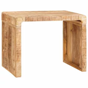  Végasztal Barna 60 x 35 x 46 cm Tömör Mangófát
