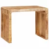  Végasztal Barna 60 x 35 x 46 cm Tömör Mangófát