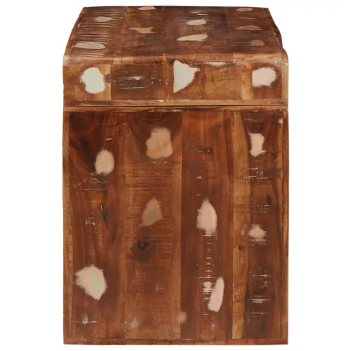  Végasztal 60 x 35 x 46 cm Tömör újrahasznosított fa