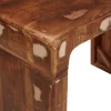  Végasztal 60 x 35 x 46 cm Tömör újrahasznosított fa