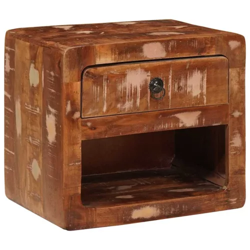  Fali éjjeli szekrény fiókkal polcokkal Sokszínű 40 x 30 x 36 cm