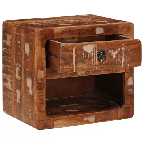  Fali éjjeli szekrény fiókkal polcokkal Sokszínű 40 x 30 x 36 cm