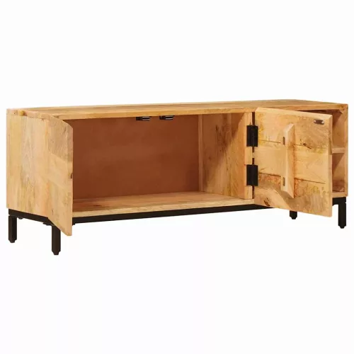  Tároló szekrények ajtóval Barna 110 x 30 x 40 cm Tömör Mangófát