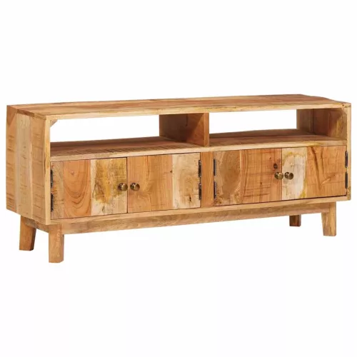  Tároló szekrények ajtóval Barna 110 x 30 x 45 cm Tömör Mangófát