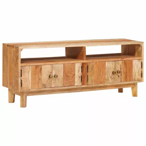  Tároló szekrények ajtóval Barna 110 x 30 x 45 cm Tömör Mangófát