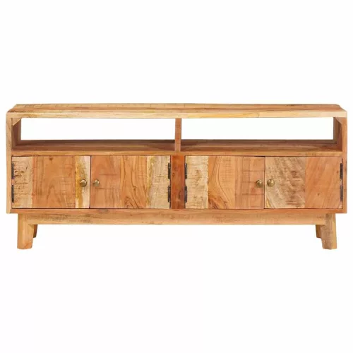  Tároló szekrények ajtóval Barna 110 x 30 x 45 cm Tömör Mangófát