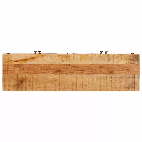  Tároló szekrények ajtóval Barna 110 x 30 x 45 cm Tömör Mangófát
