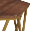  Dohányzóasztalok Barna 55 x 55 x 50 cm Tömör Mangófát