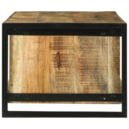  Dohányzóasztal 120x50x38 cm Tömör Rusztikus Mangófa