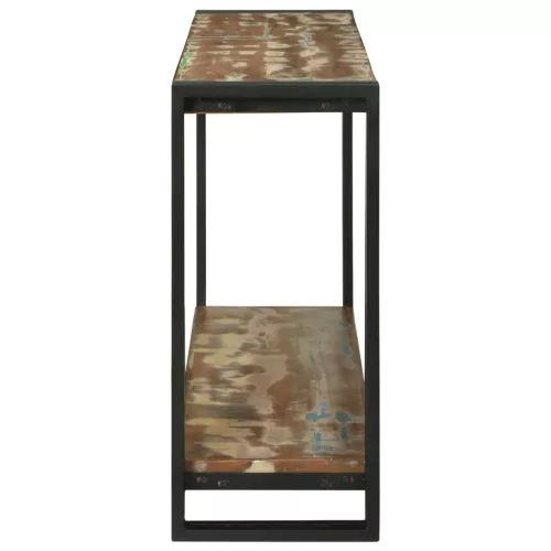  Konzolasztal 120 x 33 x 75 cm tömör újrahasznosított fa
