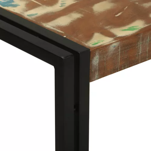  Konzolasztal 120 x 33 x 75 cm tömör újrahasznosított fa