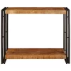  Konzolasztal Barna 90 x 33 x 75 cm Tömör nyers mangófa