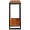  Konzolasztal polcokkal Barna 90 x 33 x 75 cm tömör akácfa