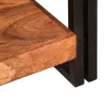  Konzolasztal polcokkal Barna 90 x 33 x 75 cm tömör akácfa