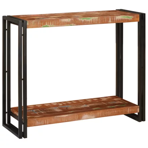  Konzolasztal Sokszínű 90 x 33 x 75 cm tömör újrahasznosított fa