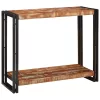  Konzolasztal Sokszínű 90 x 33 x 75 cm tömör újrahasznosított fa