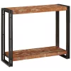  Konzolasztal Sokszínű 90 x 33 x 75 cm tömör újrahasznosított fa