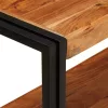  Konzolasztal 160x33x75 cm Tömör durva akác