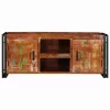  TV szekrény Sokszínű 120 x 30 x 50 cm tömör újrahasznosított fa