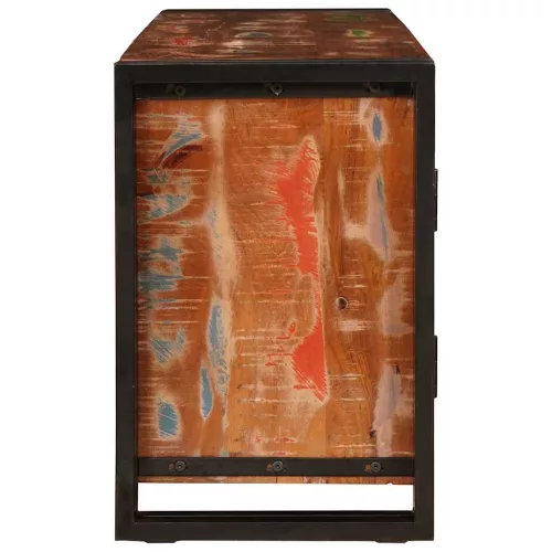  TV szekrény Sokszínű 120 x 30 x 50 cm tömör újrahasznosított fa