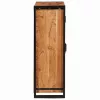  Magas szekrény ajtókkal Barna Tömör akácfa és fém