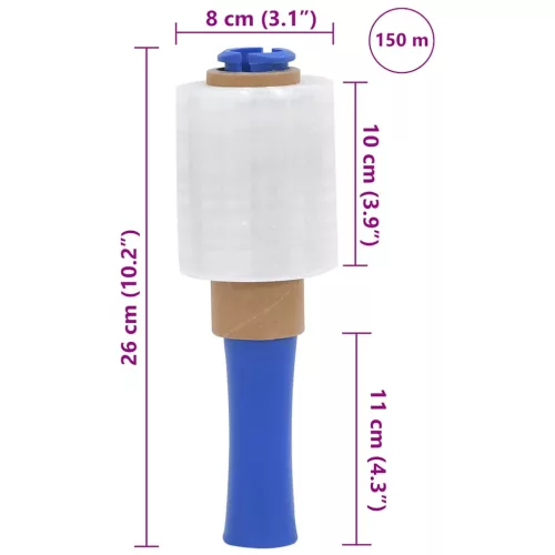  stretch fólia 50 db átlátszó 23 μm 10 cm x 150 m