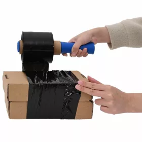  stretch fólia 10 pcs fekete 23 μm 10 cm x 300 m