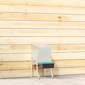    horganyzott acél csirkefészkelőláda 1 rekesszel, lábakkal