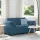  kék bársony loveseat kanapé 160x77x82 cm
