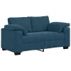  kék bársony loveseat kanapé 160x77x82 cm