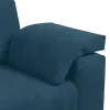  kék bársony loveseat kanapé 160x77x82 cm