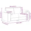  kék bársony loveseat kanapé 160x77x82 cm