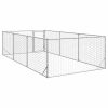  kültéri kutyafuttató ajtóval 2x4x1 m horganyzott acélból