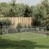  kültéri kutyafuttató ajtóval 3x4x1 m horganyzott acélból
