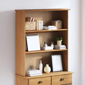  Hutch 'ASKIM'91x30x104 cm Szilárd fa fenyő