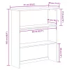  Hutch 'ASKIM'91x30x104 cm Szilárd fa fenyő