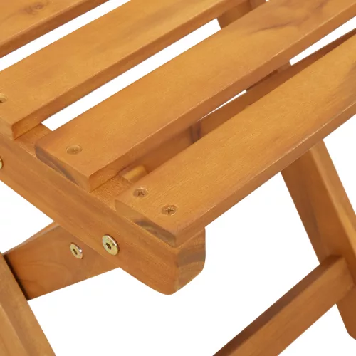  Összecsukható Kertiszékek 2 db 36x46x85 cm Tömör Fa Akác