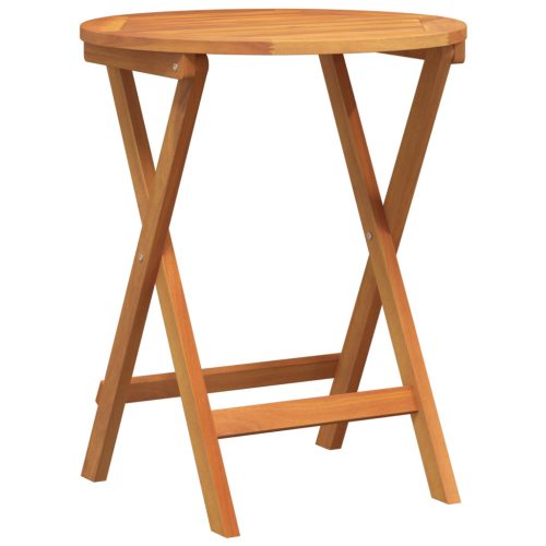  3 darabos összecsukható bistrószett tömör akácból