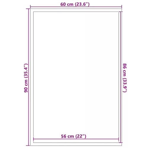 lábtörlő kék 60x90 cm