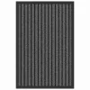  Ajtószőnyeg Fekete és Szürke 40 x 60 cm Polipropilén, PVC