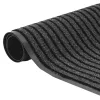  Ajtószőnyeg Fekete és Szürke 40 x 60 cm Polipropilén, PVC